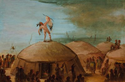 Les Mandans font la pluie et le beau temps - George Catlin