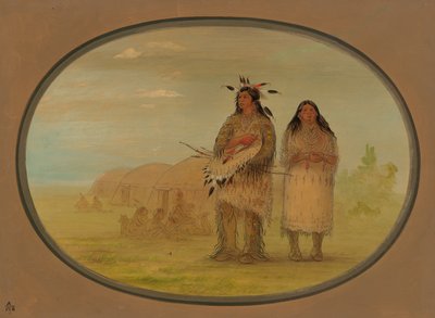 Chef Riccarree et sa femme, 1861-1869 - George Catlin