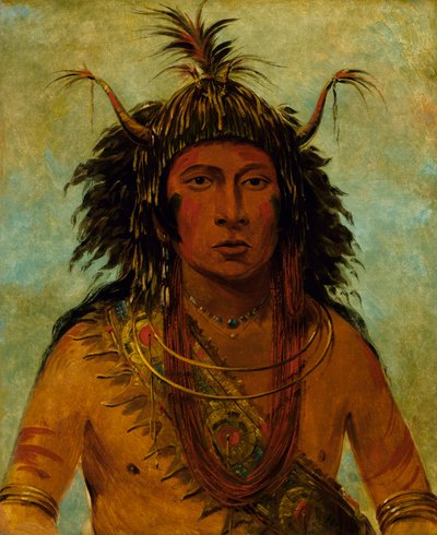 Say-say-gon, tempête de grêle, chef de guerre - George Catlin