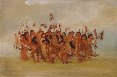 Danse du scalp, embouchure de la rivière Teton, 1835-1837 - George Catlin