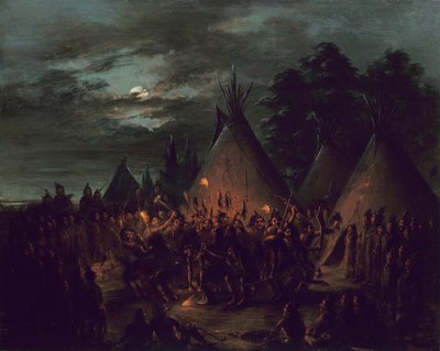 Danse du cuir chevelu, Sioux - George Catlin