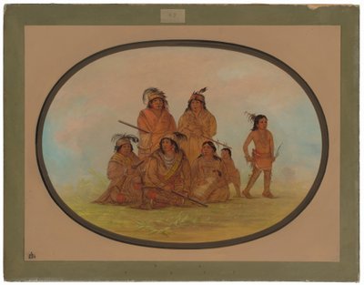 Indiens Séminoles, prisonniers au Fort Moultrie - George Catlin