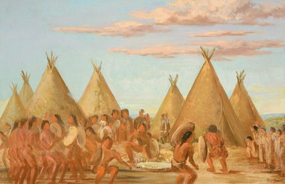 Fumer le bouclier - George Catlin