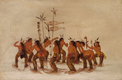 Danse en raquettes à la première neige - George Catlin