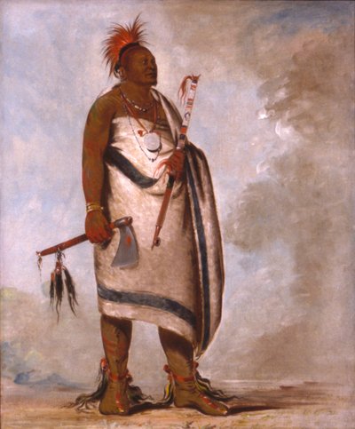 Tchong-tas-sáb-bee, chien noir, deuxième chef - George Catlin