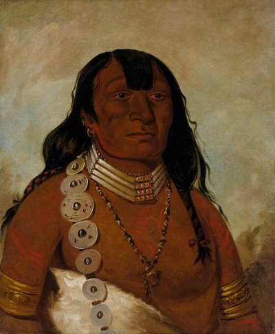 Téh-tóot-sah (plus connu sous le nom de Tohausen, Little Bluff), Premier Chef - George Catlin