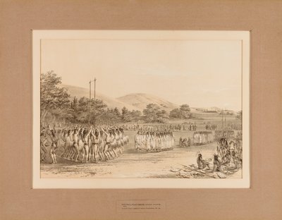La danse du jeu de balle--no. 22 - George Catlin