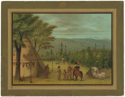Les frères Cheyenne partant pour leur chasse d