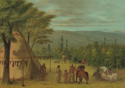 Les frères Cheyenne partant pour leur chasse d