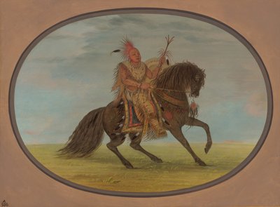 Le renard courant sur un beau cheval - Saukie, 1861-1869 - George Catlin