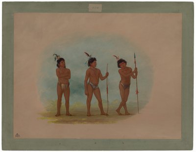 Trois enfants Auca - George Catlin