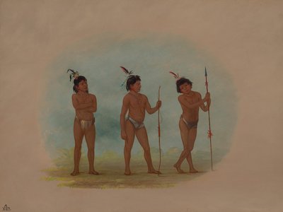 Trois enfants Auca, 1854-1869 - George Catlin