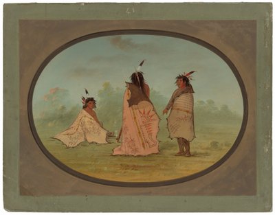 Trois hommes Blackfoot - George Catlin