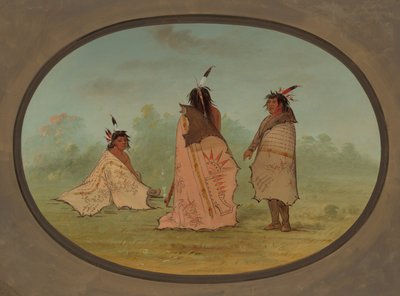 Trois hommes Blackfoot, 1855-1869 - George Catlin