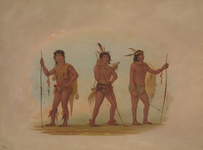 Trois hommes Chaymas, 1854-1869 - George Catlin