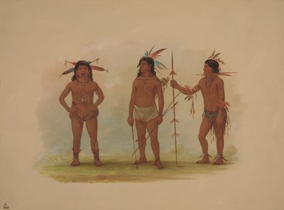 Trois hommes Omagua, 1854-1869 - George Catlin