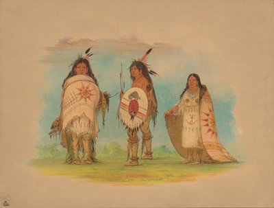 Trois Indiens Riccarree, 1861 - George Catlin
