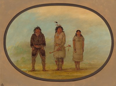 Trois Indiens Selish, 1855-1869 - George Catlin