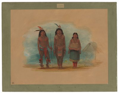 Trois Indiens Taruma - George Catlin