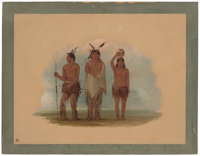 Trois Indiens Walla Walla - George Catlin