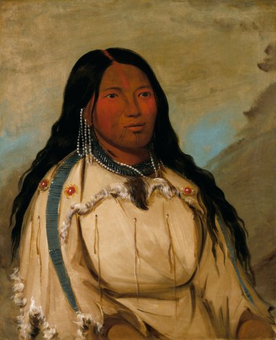 Tow-ée-ka-wet, une femme crie - George Catlin