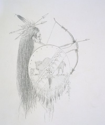 Un-ka-ka Ha-hon-she-kaw (Les longs ongles) 1852 - George Catlin