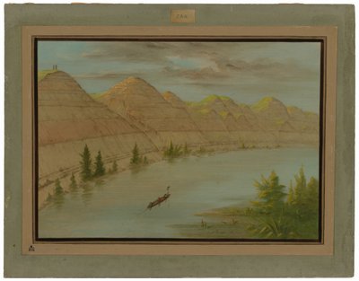 Vue dans le "Grand Détour", Haut Missouri - George Catlin