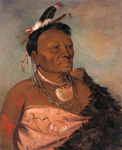 Wee-tá-ra-shá-ro, chef de la tribu - George Catlin