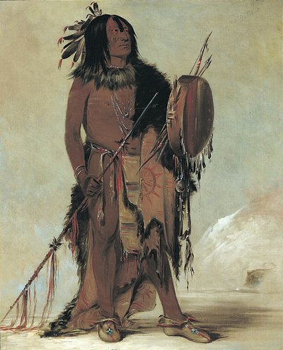 Wún-nes-tou, Buffle blanc, homme-médecine âgé - George Catlin