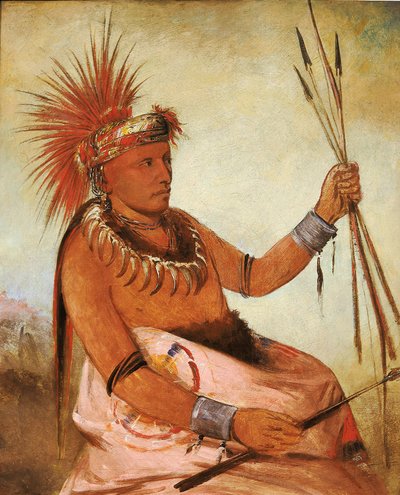 Wos-cóm-mun, un homme occupé, un courageux - George Catlin