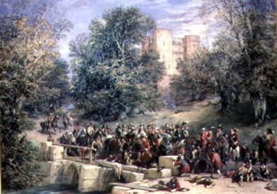 Combat sur un pont - George Cattermole
