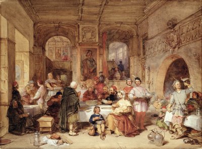 Dîner dans la Grande Salle - George Cattermole