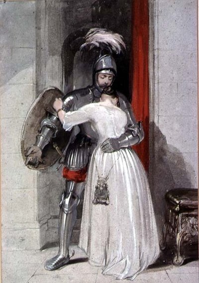 Dame et chevalier - George Cattermole