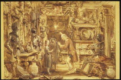 La vieille boutique de curiosités - La maison de la petite Nell - Intérieur de la vieille boutique de curiosités, 1840 - George Cattermole