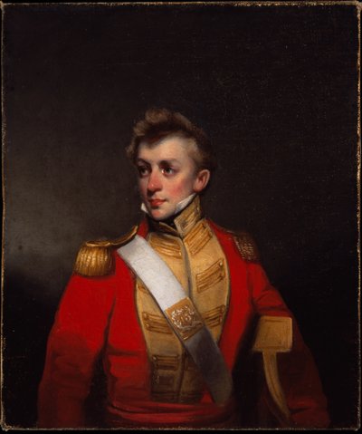 Un officier non identifié du 13e Infanterie Native de Bombay, vers 1824 - George Chinnery