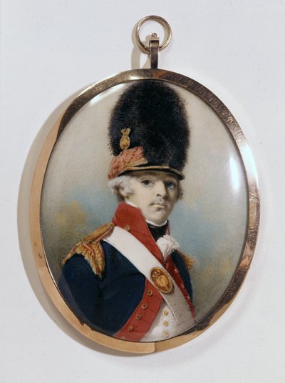 Miniature du 1er Lord Bloomfield en uniforme militaire - George Chinnery