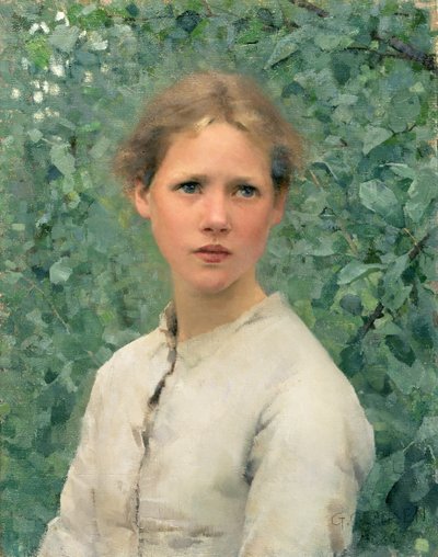 Tête de fille - George Clausen