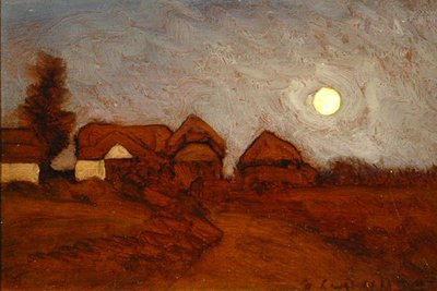 Ferme au clair de lune - George Clausen