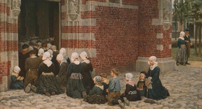 Grande messe dans un village de pêcheurs sur le Zuiderzee, Hollande, 1876, vers 1930 - George Clausen
