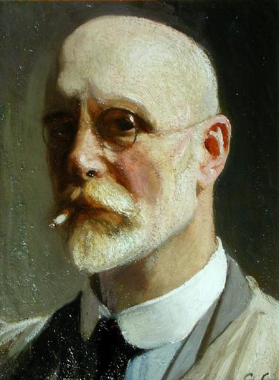 Autoportrait avec Cigarette - George Clausen