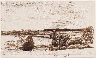 Paysage venteux - George Clausen