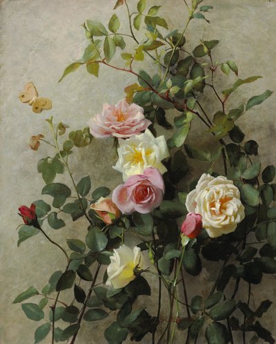 Roses sur un Mur, 1877 - George Cochran Lambdin