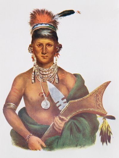 Appanoose, un chef Sauk, 1837, illustration de 