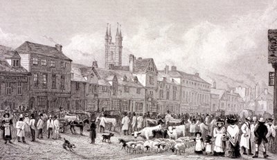 Marché de Smithfield, Londres, vers 1830 - George Cooke