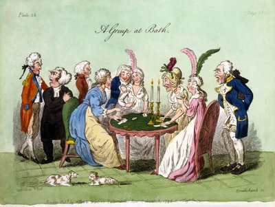 Un groupe à Bath, 1796 - George Cruikshank