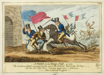 Un match pour les rois - par les hackers - George Cruikshank