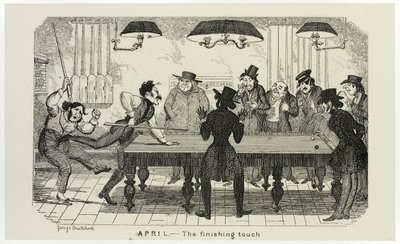 Avril - La touche finale des gravures sur acier de George Cruikshank aux Comic Almanacks : 1835-1853 - George Cruikshank