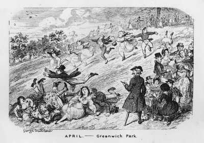 Avril, Greenwich Park, Londres - George Cruikshank
