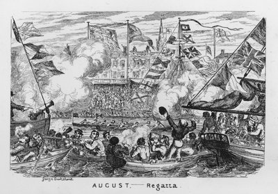 Août, régate - George Cruikshank