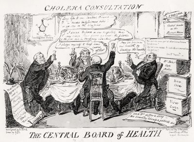 Consultation sur le choléra au Conseil central de la santé, publiée le 27 février 1832 - George Cruikshank